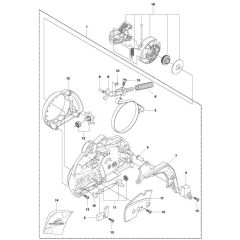 McCulloch CS450 - 2011-07 - Chain Brake & Clutch Cover Parts Diagram