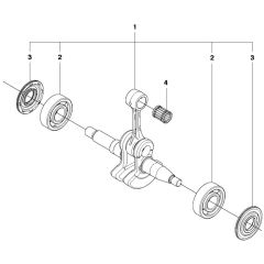 McCulloch CS450 - 2011-07 - Crankshaft Parts Diagram