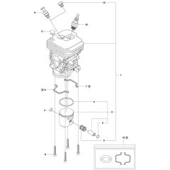 McCulloch CS450 - 2011-07 - Cylinder Piston Parts Diagram