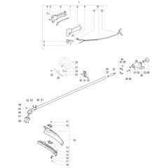 McCulloch ELITE 1 610 L - 2007-03 - Shaft & Handle Parts Diagram