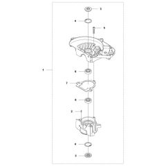 McCulloch ErgoLite 6028 - Crankcase Parts Diagram