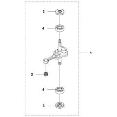 McCulloch ErgoLite 6028 - Crankshaft Parts Diagram