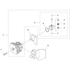 McCulloch ErgoLite 6028 - Cylinder Piston Parts Diagram