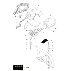 McCulloch ErgoLite 6028 - Handle Parts Diagram