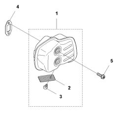 McCulloch ErgoLite 6028 - Muffler Parts Diagram