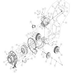 Billy Goat F1300H - Force Blower Main Diagram