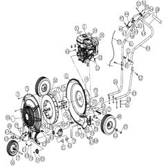 Billy Goat F601S - Force Blower Main Diagram