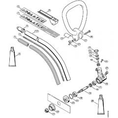 Genuine Stihl FC55 Z / O - Drive tube assembly, Loop handle, Gear head