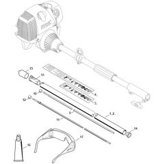 Stihl FCS-KM - Drive Tube Assembly - Parts Diagram