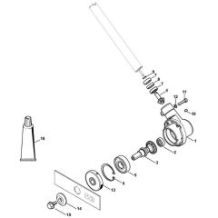 Stihl FCS-KM - Gear Head - Parts Diagram