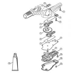 Genuine Stihl FH-KM 135 / C - Blade drive gear, adjustable thru 135°