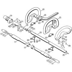 Genuine Stihl FR106 / J - Flexible shaft, Loop handle
