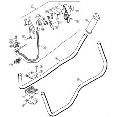 Genuine Stihl FS120 2-MIX / W - Two-handed handle bar, Control handle