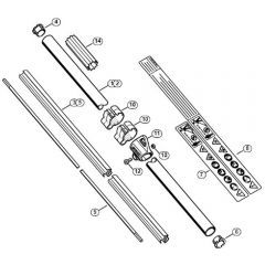 Genuine Stihl FS120 2-MIX / Z - Drive tube assembly