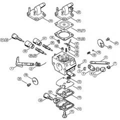 Genuine Stihl FS120 R / Q - Carburettor C1Q-S161, -S162, -S163, -S164, -S82, -S83, -S138, -S139