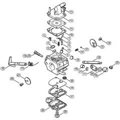 Genuine Stihl FS120 R / R - Carburetor C1Q-S51, C1Q-S36 (09.2003)