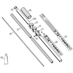 Genuine Stihl FS130 R / L - Drive Tube Assembly