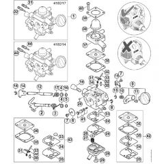 Genuine Stihl FS131 / E - Carburettor