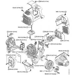 Genuine Stihl FS131 / R - Tightening Torques