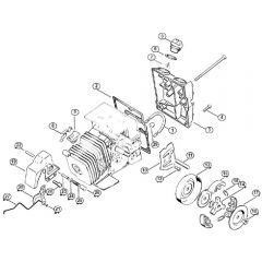 Genuine Stihl FS150 / B - Tank housing, Clutch