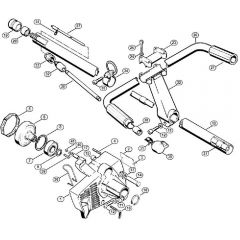 Genuine Stihl FS150 / E - Clutch housing, Drive tube assembly