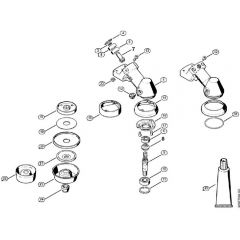 Genuine Stihl FS160 / P - Gear head ⇥ 3 50 609 047 (25.2001)