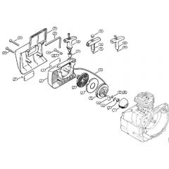 Genuine Stihl FS180 / B - Rewind Starter