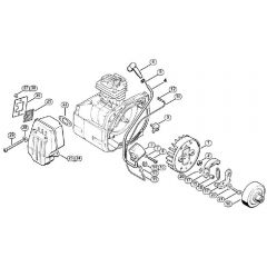 Genuine Stihl FS180 / C - Ignition System, Clutch