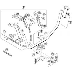 Genuine Stihl FS180 / J - Two-Handed Handle Bar, Control Handle