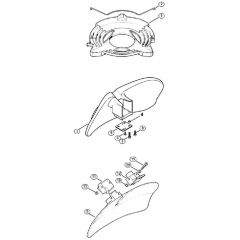 Genuine Stihl FS180 / R - Transport Guard, Shredder Deflector