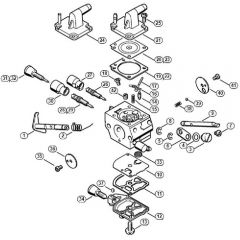 Genuine Stihl FS200 - 4134 / Q - Carburetor C1Q-S161, -S162, -S163, -S164, -S82, -S83, -S138, -S139