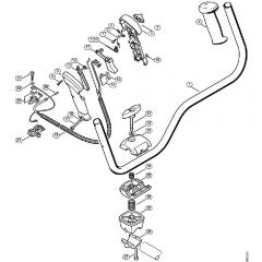 Genuine Stihl FS200 - 4134 / X - Bike handle