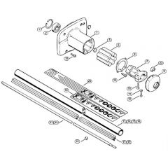 Genuine Stihl FS220 / H - Clutch housing, Drive tube assembly