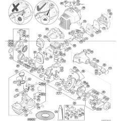 Genuine Stihl FS23 RC-E / B - Engine up to serial number 513835561