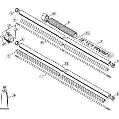 Genuine Stihl FS23 RC-E / E - Drive tube assembly