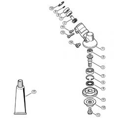 Genuine Stihl FS23 RC-E / H - Gear head FS 23 , FS 24