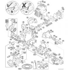 Genuine Stihl FS23 SC-E / A - Engine from serial number 517063950