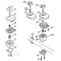 Genuine Stihl FS240 C-E / P - Handlebar support