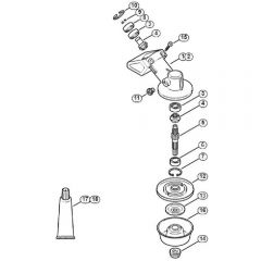 Genuine Stihl FS240 C-E / R - Gear head (23.2015)