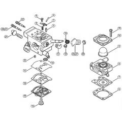 Genuine Stihl FS240 / G - Carburetor WTF-10, WTF-11, WTF-5, WTF-6