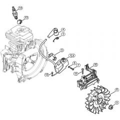 Genuine Stihl FS240 / H - Ignition system