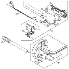 Genuine Stihl FS240 R / L - Loop handle