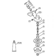 Genuine Stihl FS240 R / R - Gear head (23.2015)