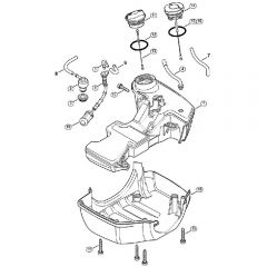 Genuine Stihl FS240 RC-E / D - Fuel tank