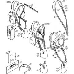 Genuine Stihl FS240 RC-E / V - Tools, Full harness