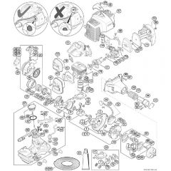 Genuine Stihl FS24 RC-E / A - Engine from serial number 517063950