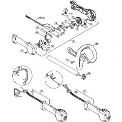 Genuine Stihl FS24 RC-E / G - Control handle FS 23 RC, FS 23 SC, FS 24 RC, FS 24 SC