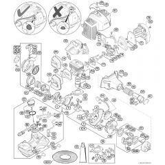 Genuine Stihl FS24 SC-E / A - Engine from serial number 517063950