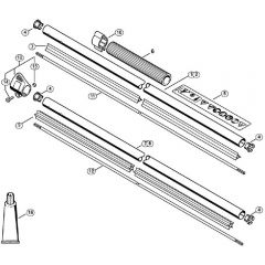 Genuine Stihl FS24 SC-E / E - Drive tube assembly