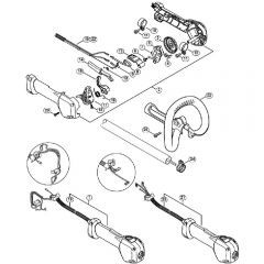 Genuine Stihl FS24 SC-E / G - Control handle FS 23 RC, FS 23 SC, FS 24 RC, FS 24 SC